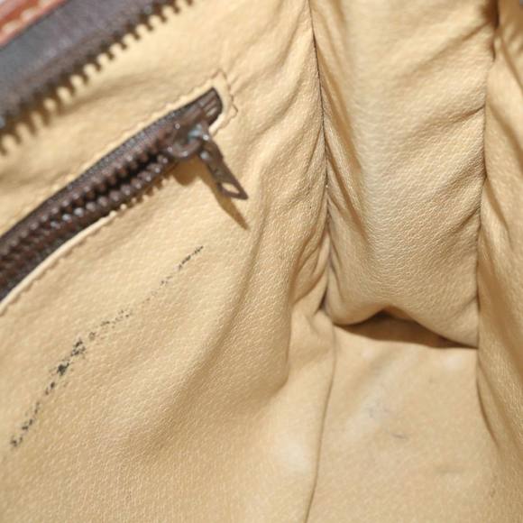 CELINE Macadam Canvas Clutch Bag PVC Leather Brown Auth ti1357 - Picture 16 of 16